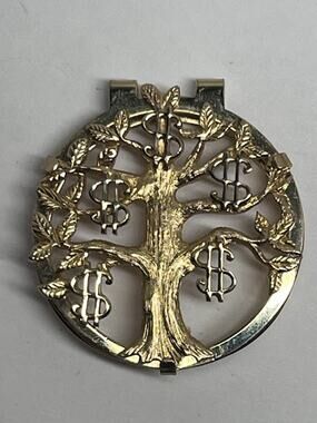 Vintage Pocket Watch Fob GP "Money Tree" 1 3/4" Diameter